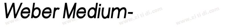 Weber Medium字体转换